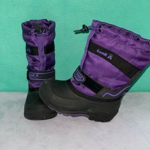 Size 11 toddler purple snow boots